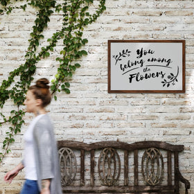 euwazram Rustic Walnut 16x24 frame ready to display wall art