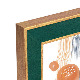 euwazram suede 18x24 frame side view highlighting lightweight construction for desk or shelf use