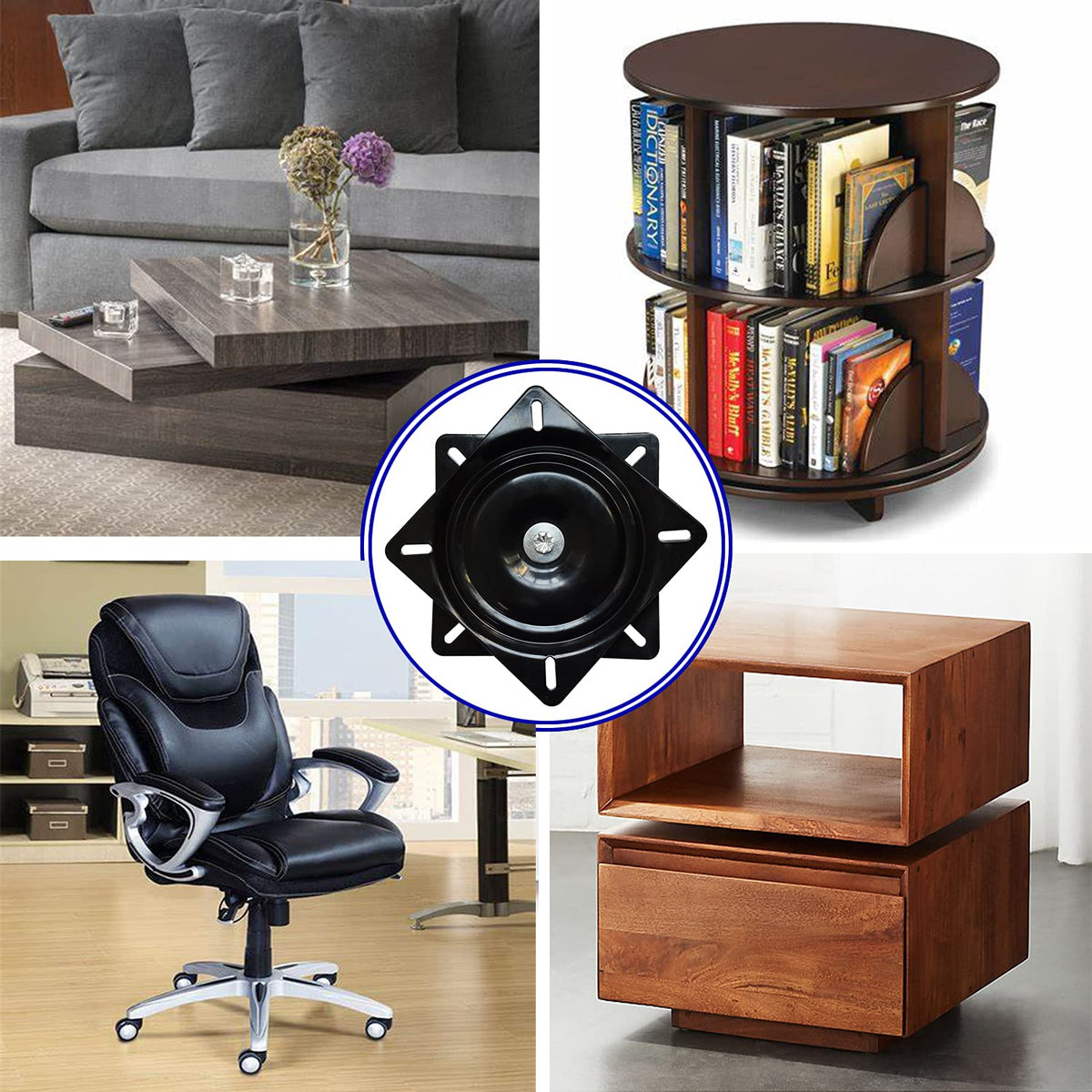 Evadow multi use hardware suitable for boats, recliners, and kitchen islands.