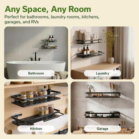 Evaland multi-space storage helps organize shampoos and soaps