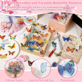 Evatage small butterfly stickers provide delicate detail for nails and journals.
