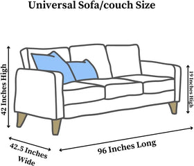 Evelots clear couch cover protects against stains and dust while remaining transparent.