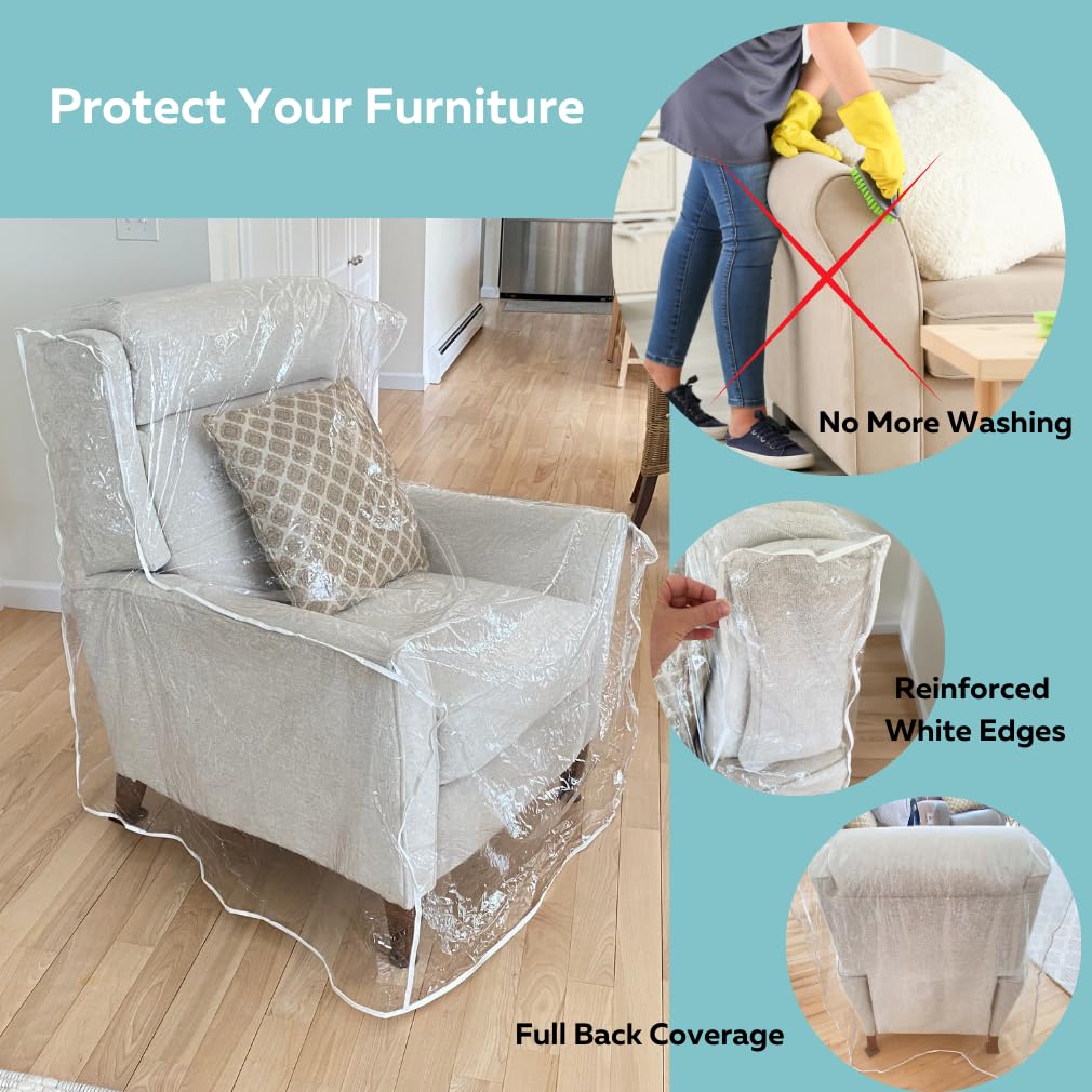 Wipe-clean surface of Evelots recliner cover demonstrates easy maintenance