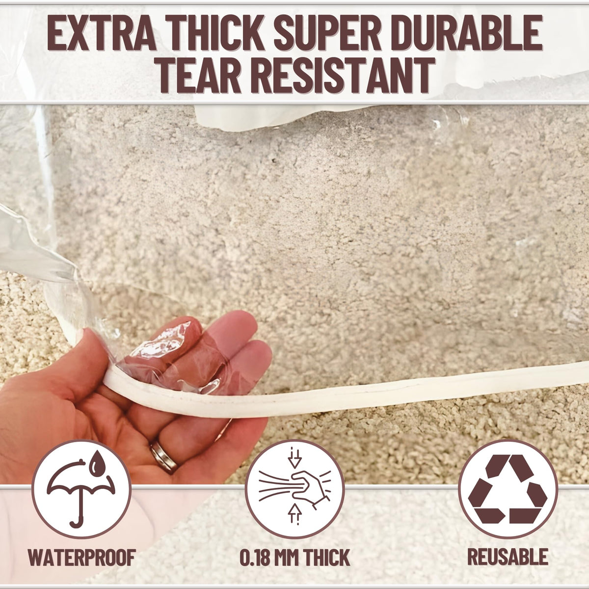 Easy-clean Evelots cover can be wiped with a damp cloth after spills.