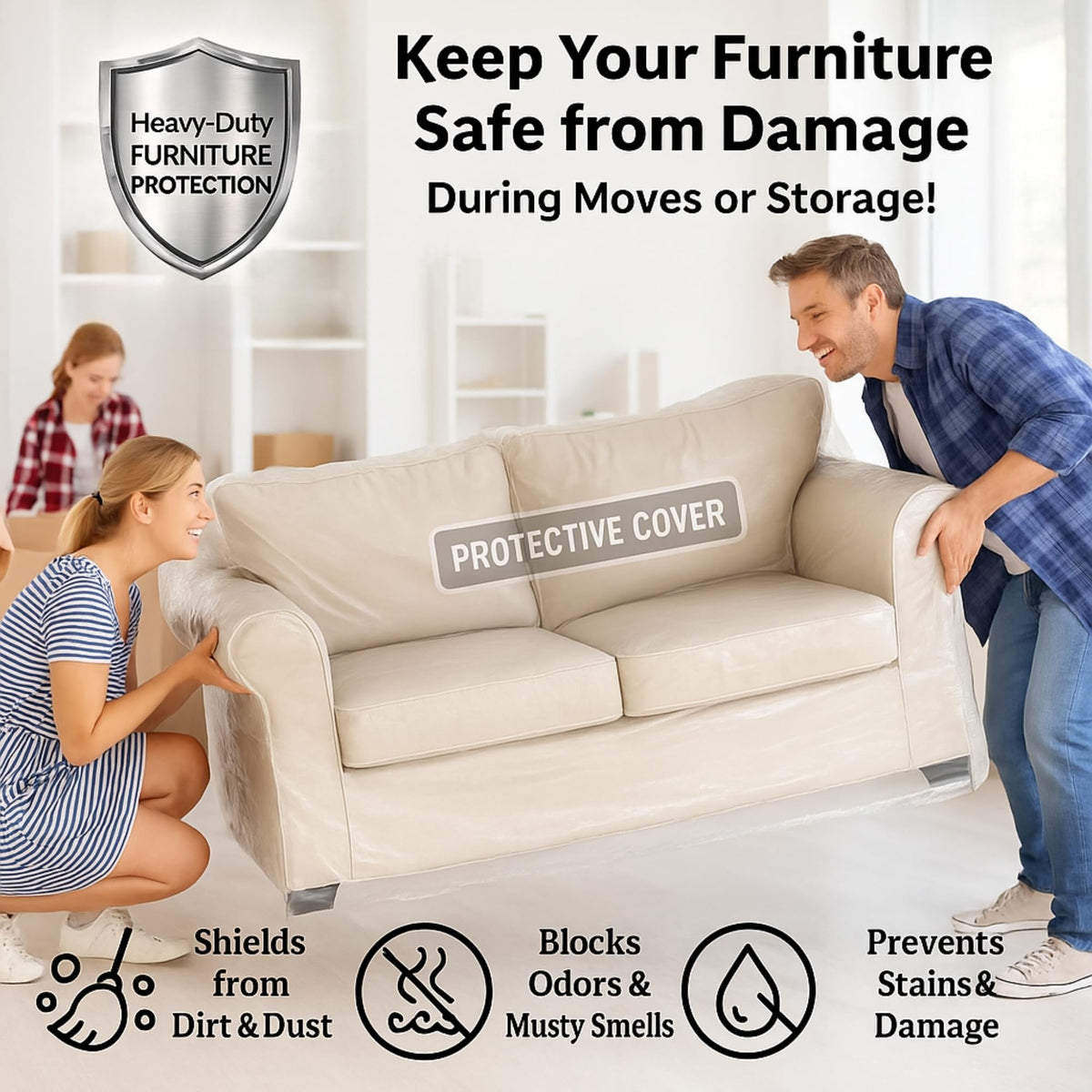 Universal-fit Evelots loveseat cover fits most standard loveseats.
