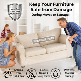 Universal-fit Evelots loveseat cover fits most standard loveseats.