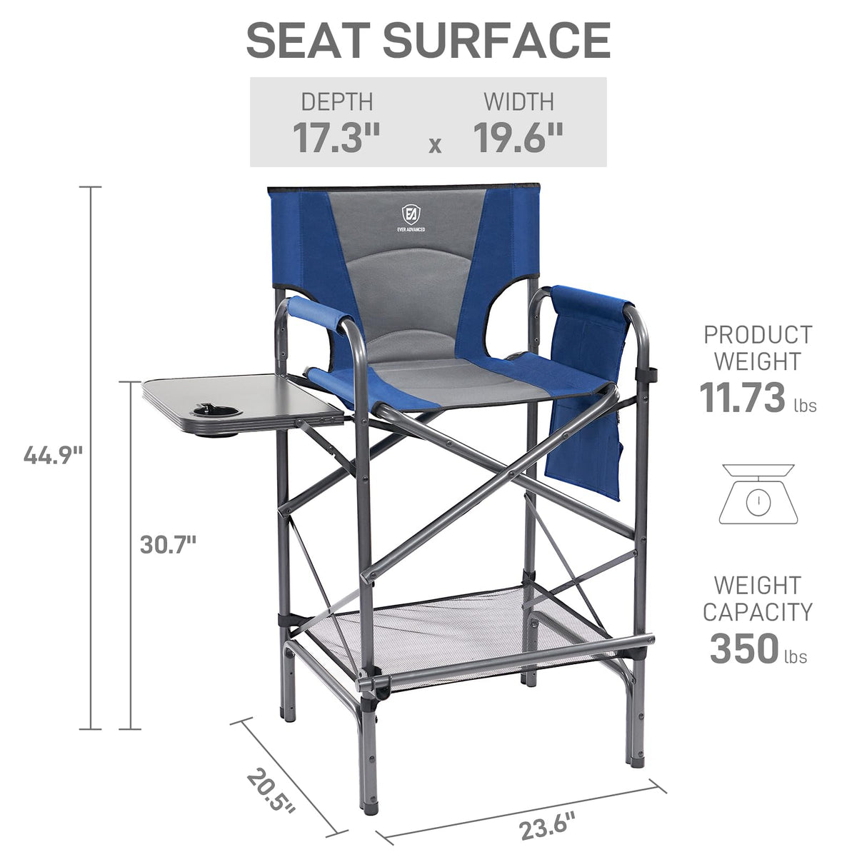 EVER ADVANCED chair with foam armrest for lasting comfort.