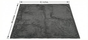 EverSnug blanket used as a pillow for travel rest
