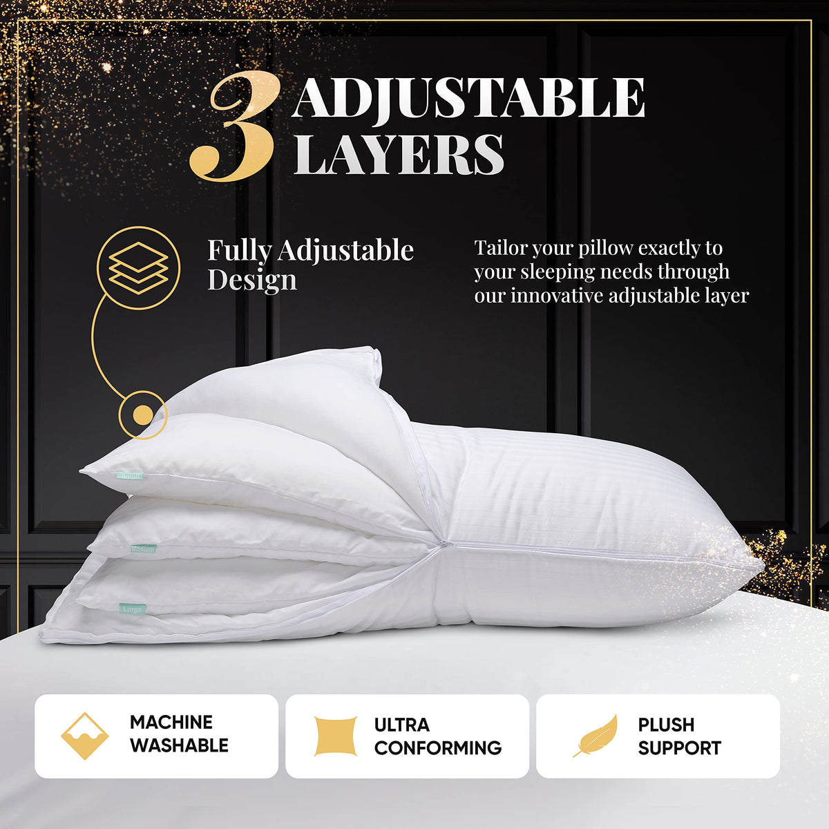 EverSnug cooling cover satin stripe provides sleep cooler on warm nights.