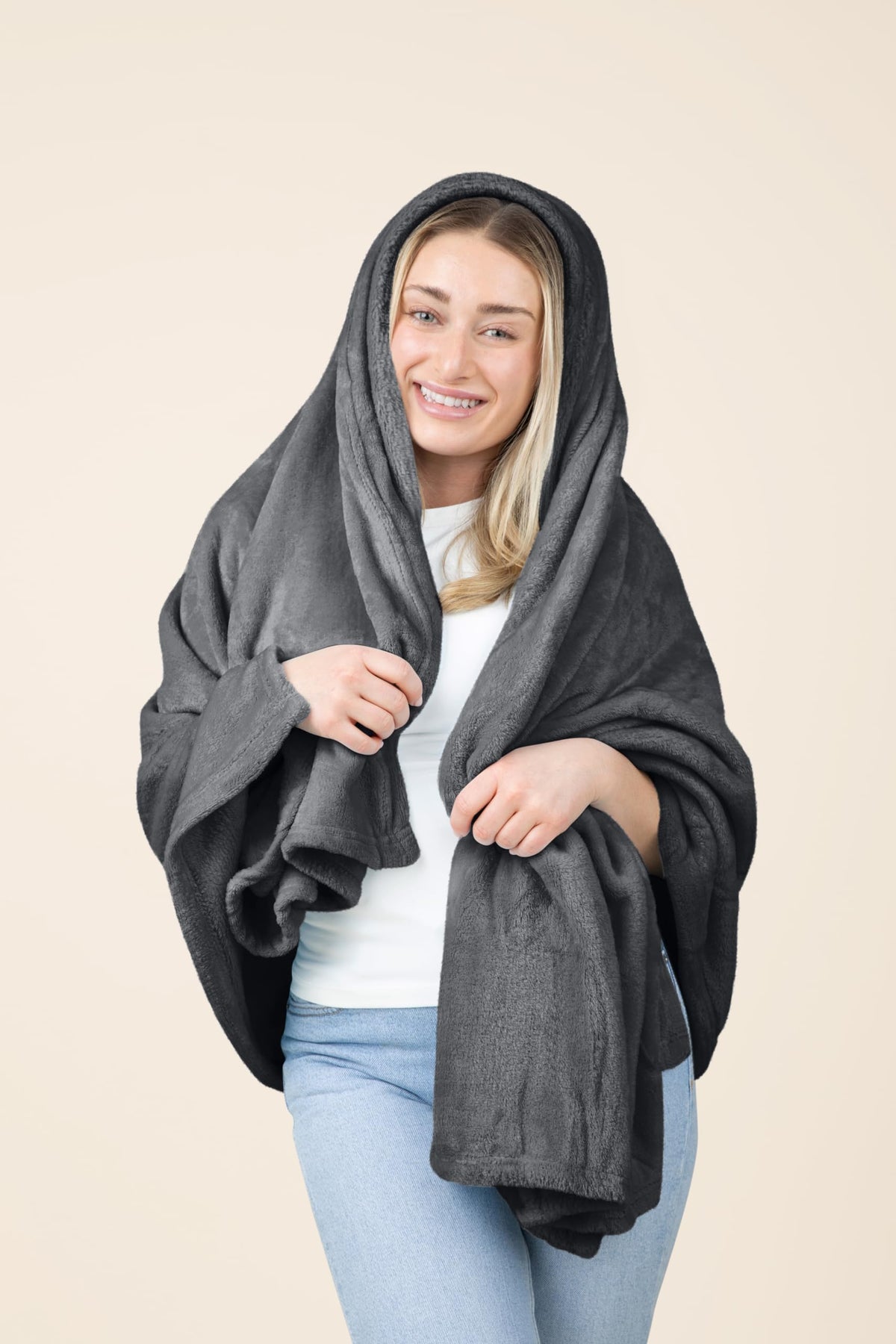 EverSnug compact travel blanket ready to stow in carry-on.