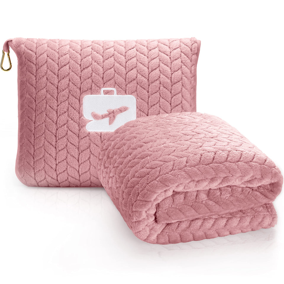 EverSnug travel blanket and pillow compact design for effortless packing.