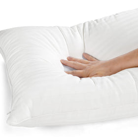 EverSnug two pillows on bed offer matching comfort or customizable firmness.