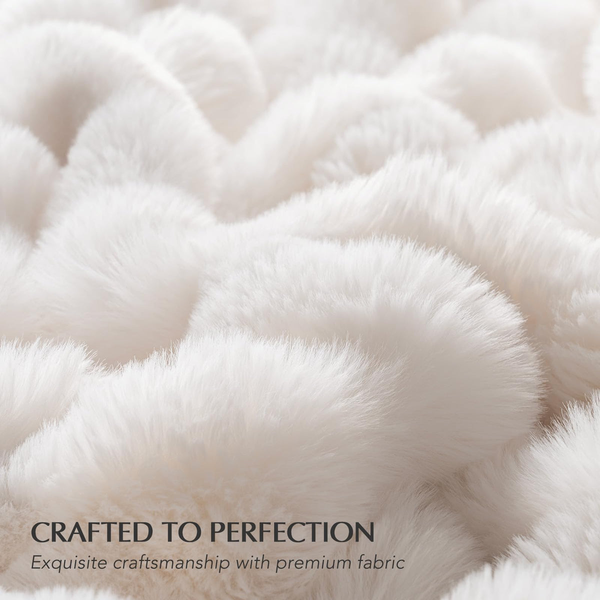 EverGrace bubble texture blanket draped for cozy layering on chair