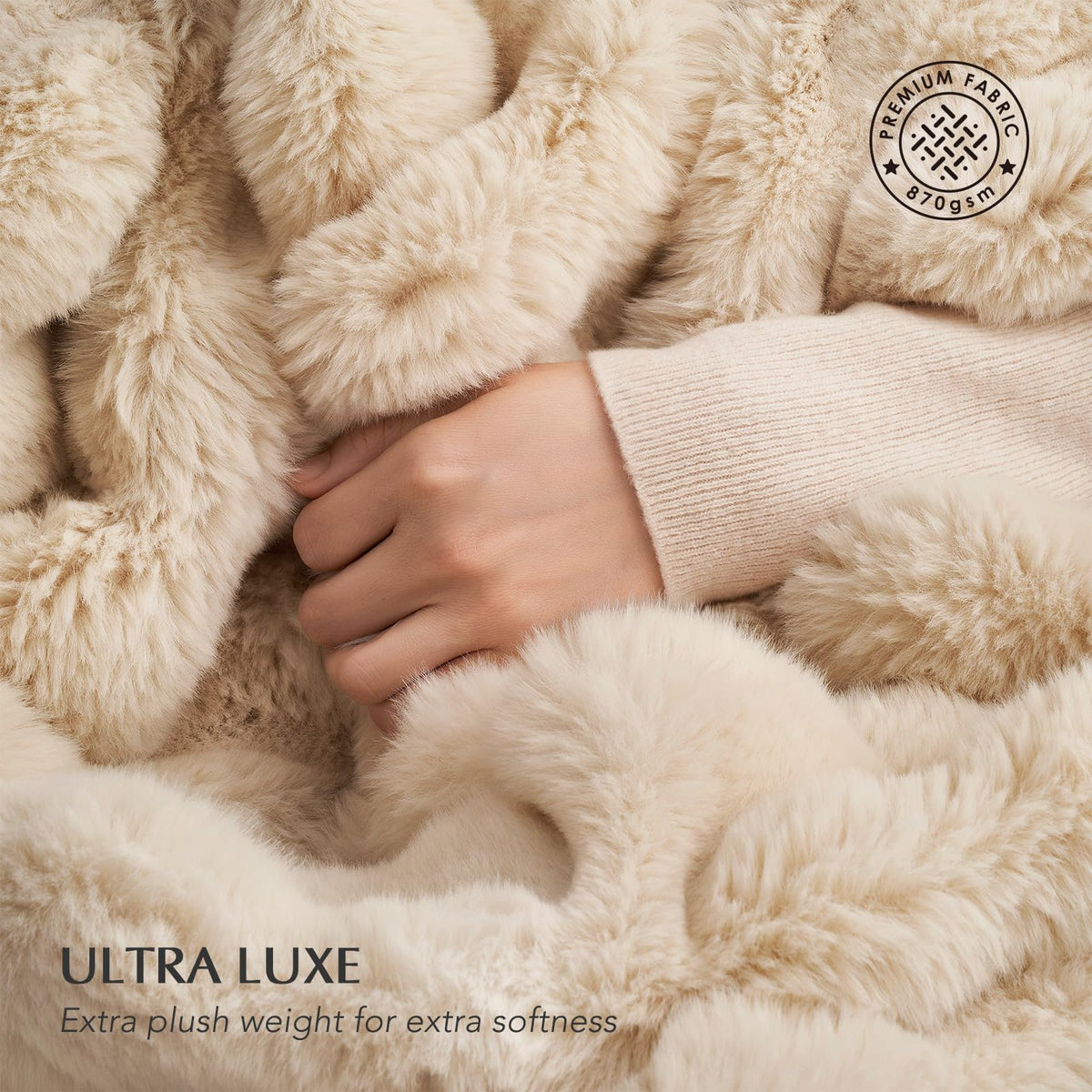 EverGrace soft luxury throw offers immediate plush comfort for lounging.
