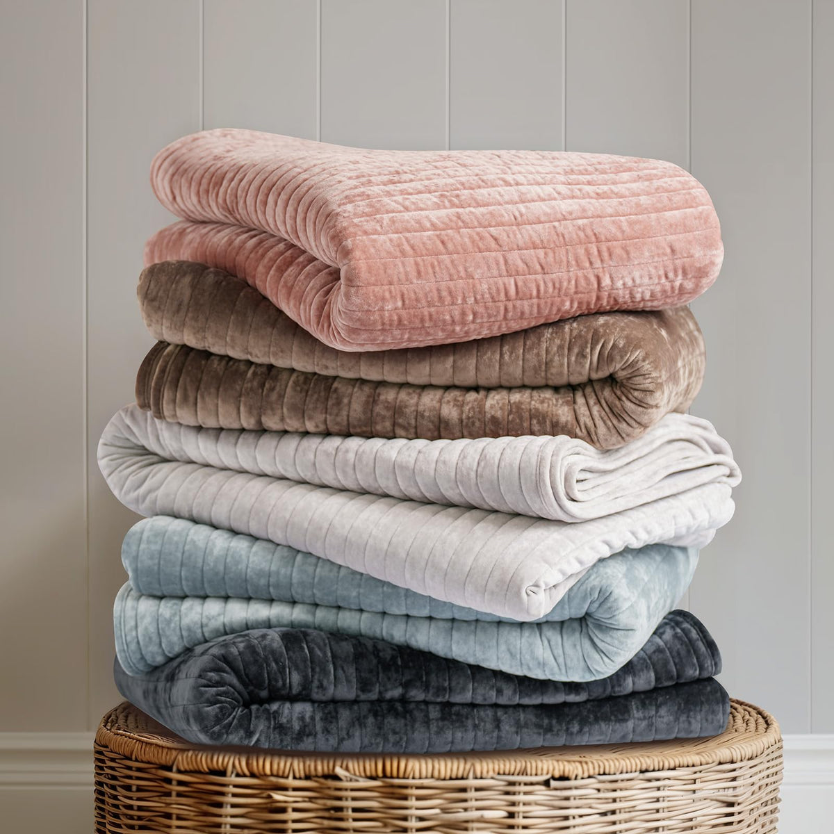 EverGrace velvet quilt easy-care emphasizes machine washable and quick-dry practicality