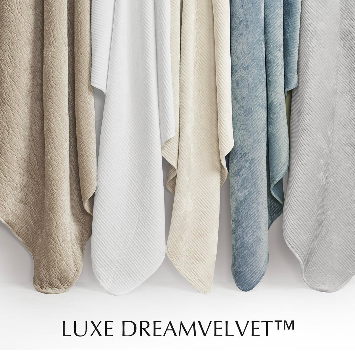 EverGrace velvet quilt queen easy-care machine-washable