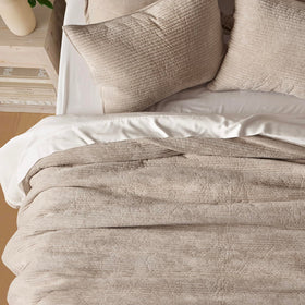EverGrace velvet quilt queen on-bed layering-ready for styling
