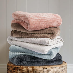 EverGrace velvet quilt set California King all-season lightweight for year-round comfort