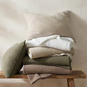 EverGrace waffle weave stitch detail illustrates durable construction and lasting texture.