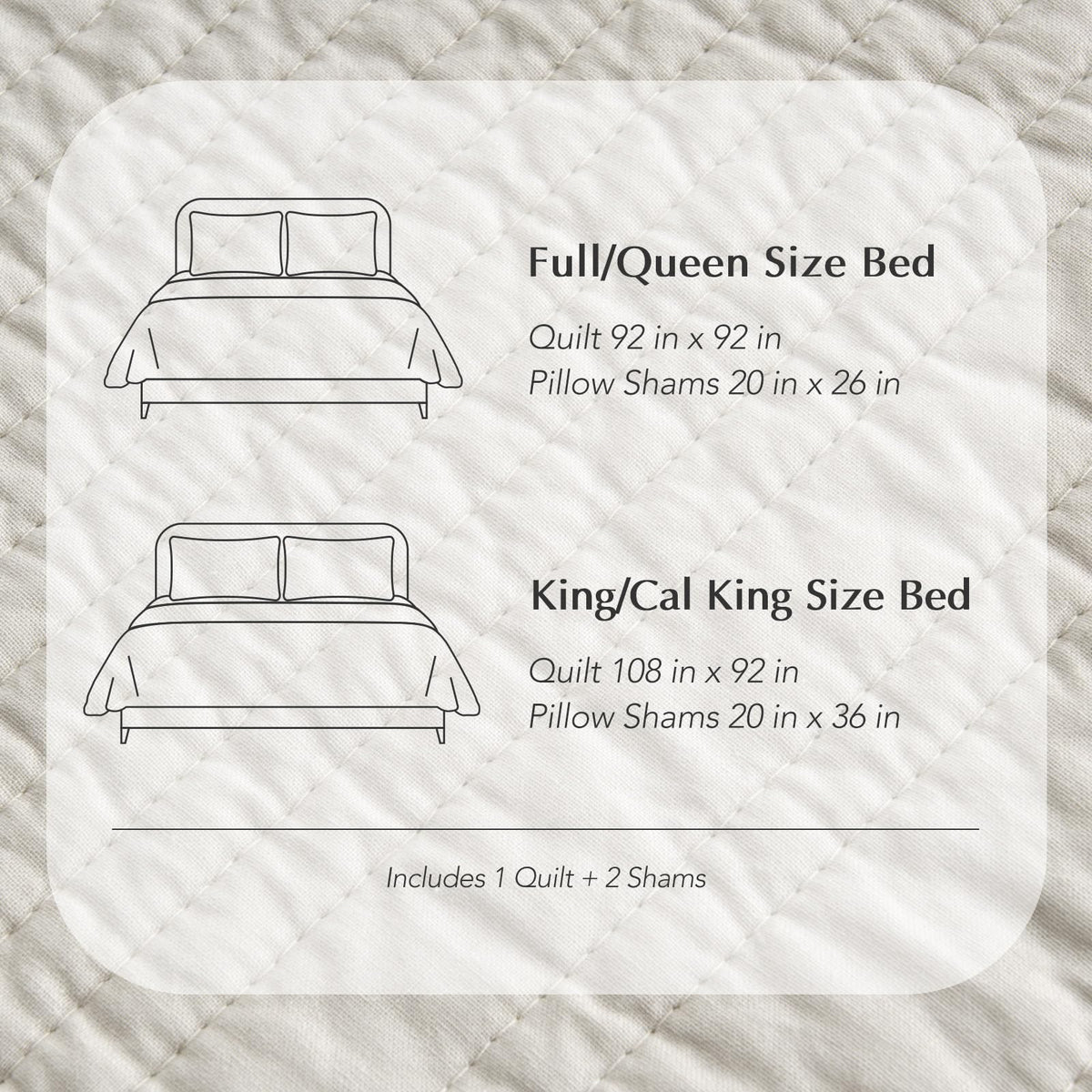 Evergracehome Birch quilt in bedroom scene suggests calm, modern aesthetic.