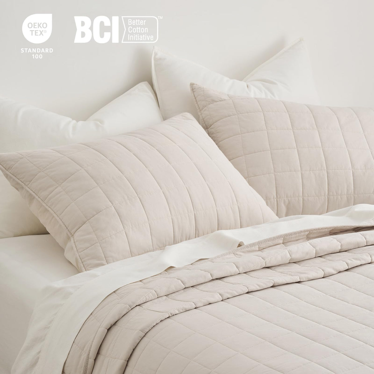 EverGraceHome Birch quilt with two shams included for a complete look.