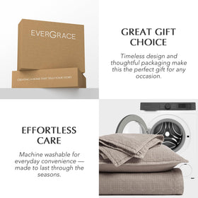 EVERGRACEHOME care-ready tag indicates machine washable maintenance.