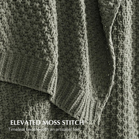 Evergracehome chenille softness close-up highlights velvety warmth for bed or couch.