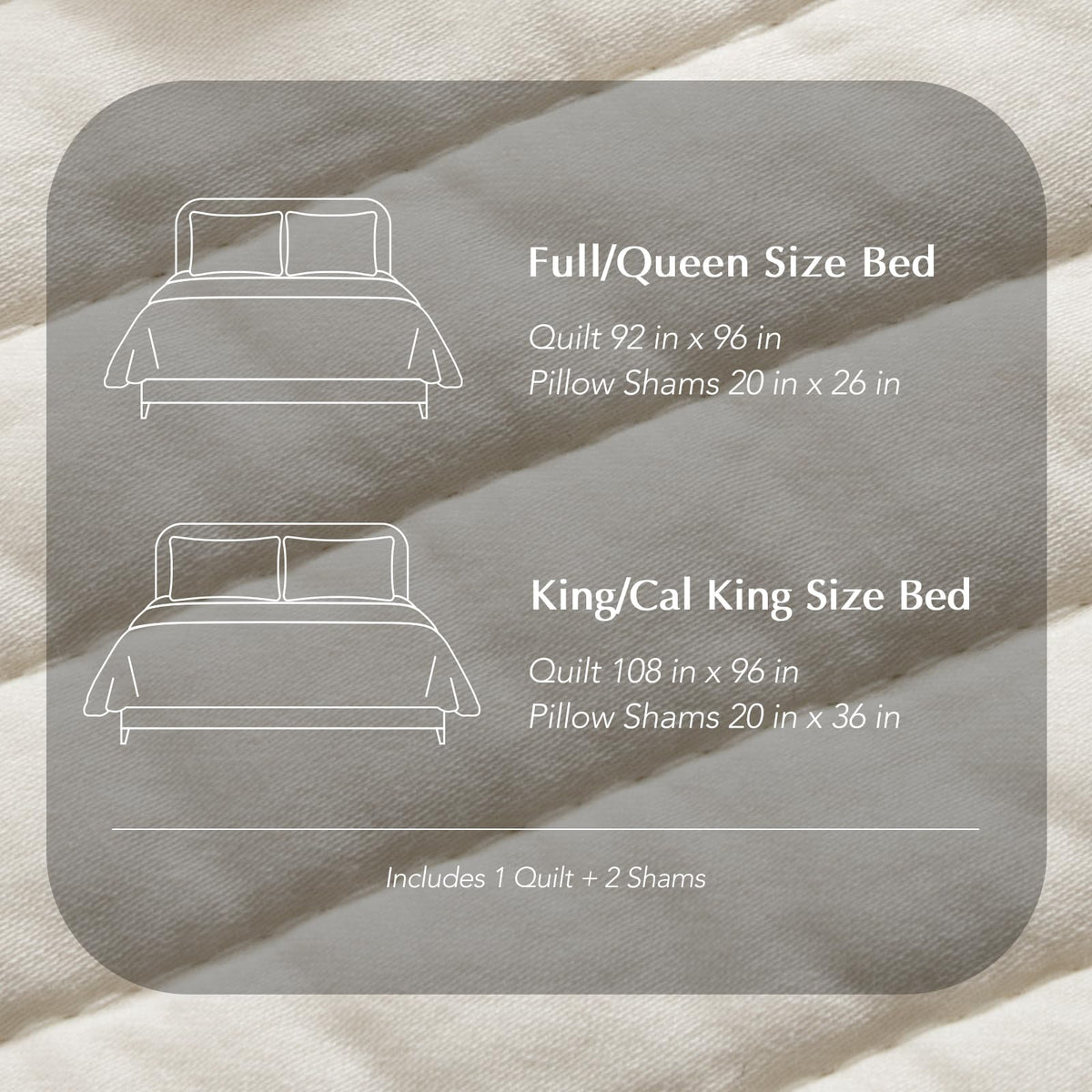Evergracehome garment-washed quilt maintains inviting feel and lasting softness after washes.