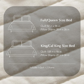 Evergracehome garment-washed quilt maintains inviting feel and lasting softness after washes.