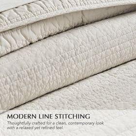 EVERGRACEHOME Garment-washed texture enhances inviting feel and lasting softness on fabric.