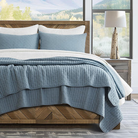 Evergracehome Kinsey cross stitch quilt top with soft, breathable fabric.