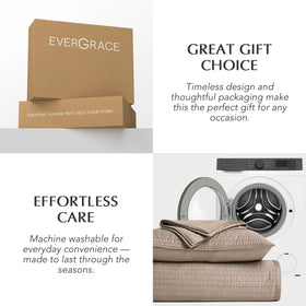 EVERGRACEHOME machine-washable care for easy upkeep.
