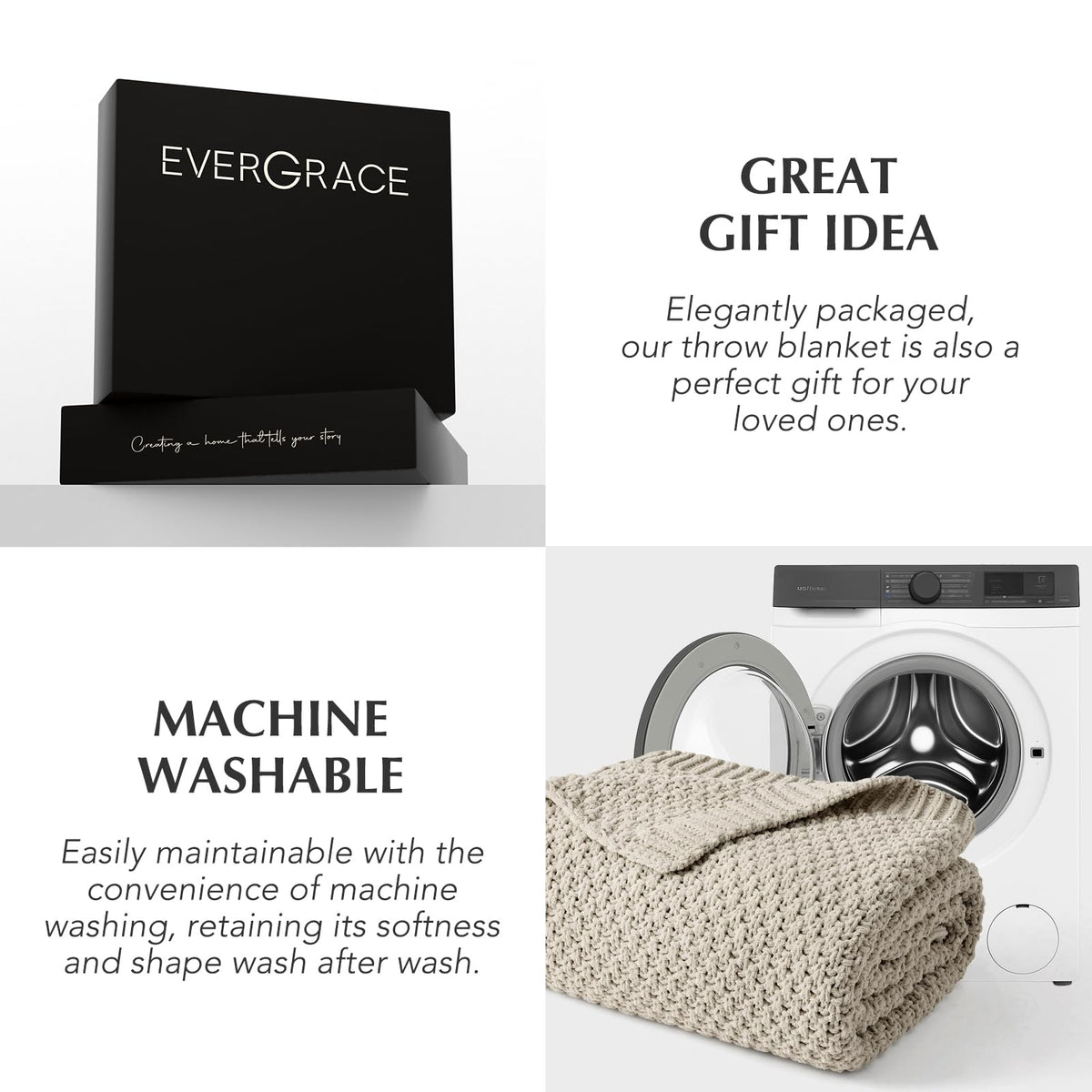 Evergracehome machine-washable care makes maintenance effortless