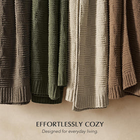 Evergracehome premium chenille close-up highlights luxurious texture.