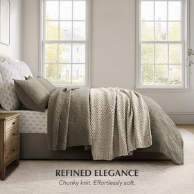 Evergracehome wrap-around-shoulders conveys easy coziness during chilly evenings