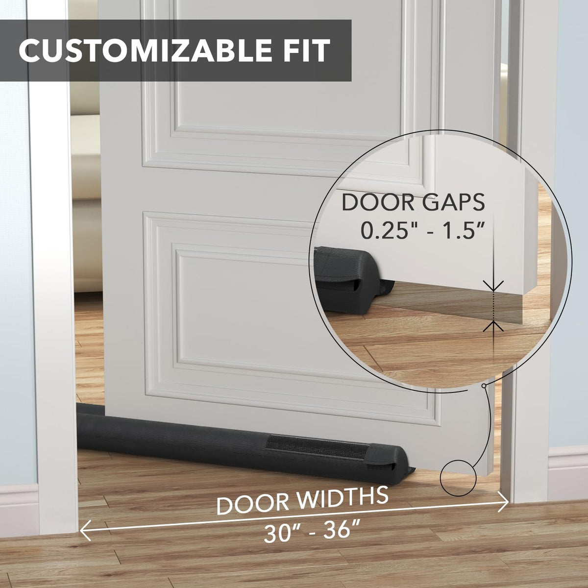 Everlasting Comfort door seal strip offers quick, no-drill installation on most doors.