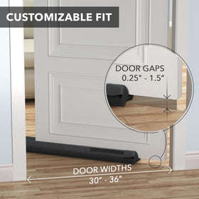 Everlasting Comfort door seal strip offers quick, no-drill installation on most doors.