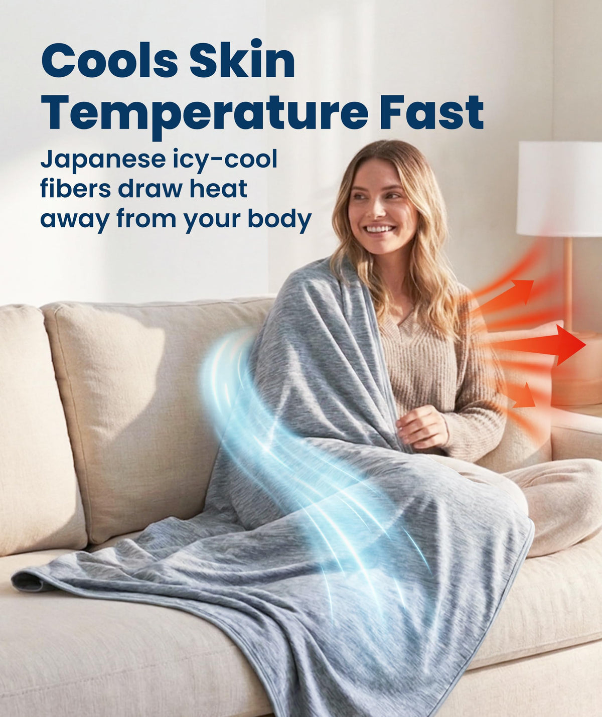Everlasting Comfort dual-sided design with cooling and softness for versatile use.