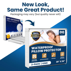 Everlasting Comfort hotel-grade pillow protector creates clean, comfortable guest-ready bedding.