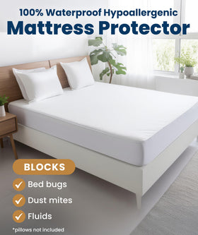 Everlasting Comfort hypoallergenic cover highlights skin-safe, breathable fabric for comfort