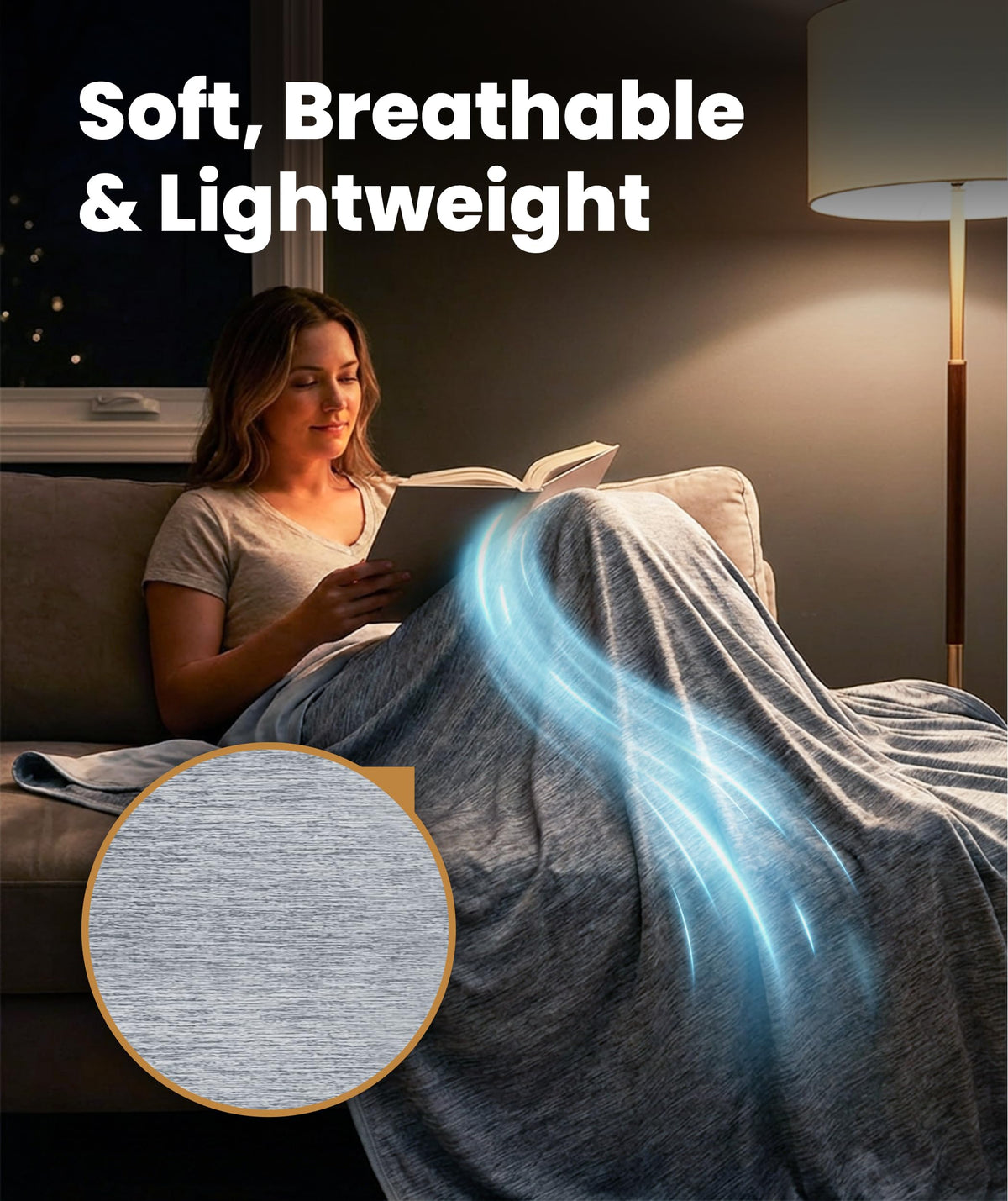Everlasting Comfort machine-washable blanket preserves cooling properties after washes.