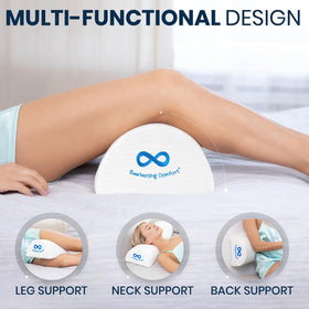 Everlasting Comfort memory foam cutaway demonstrates density for durable support.