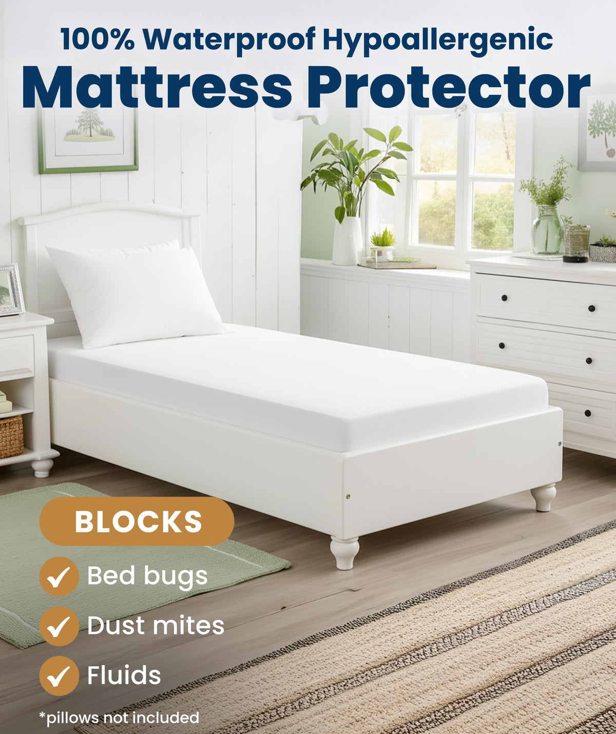 Everlasting Comfort noiseless design keeps sleep quiet while guarding the mattress.