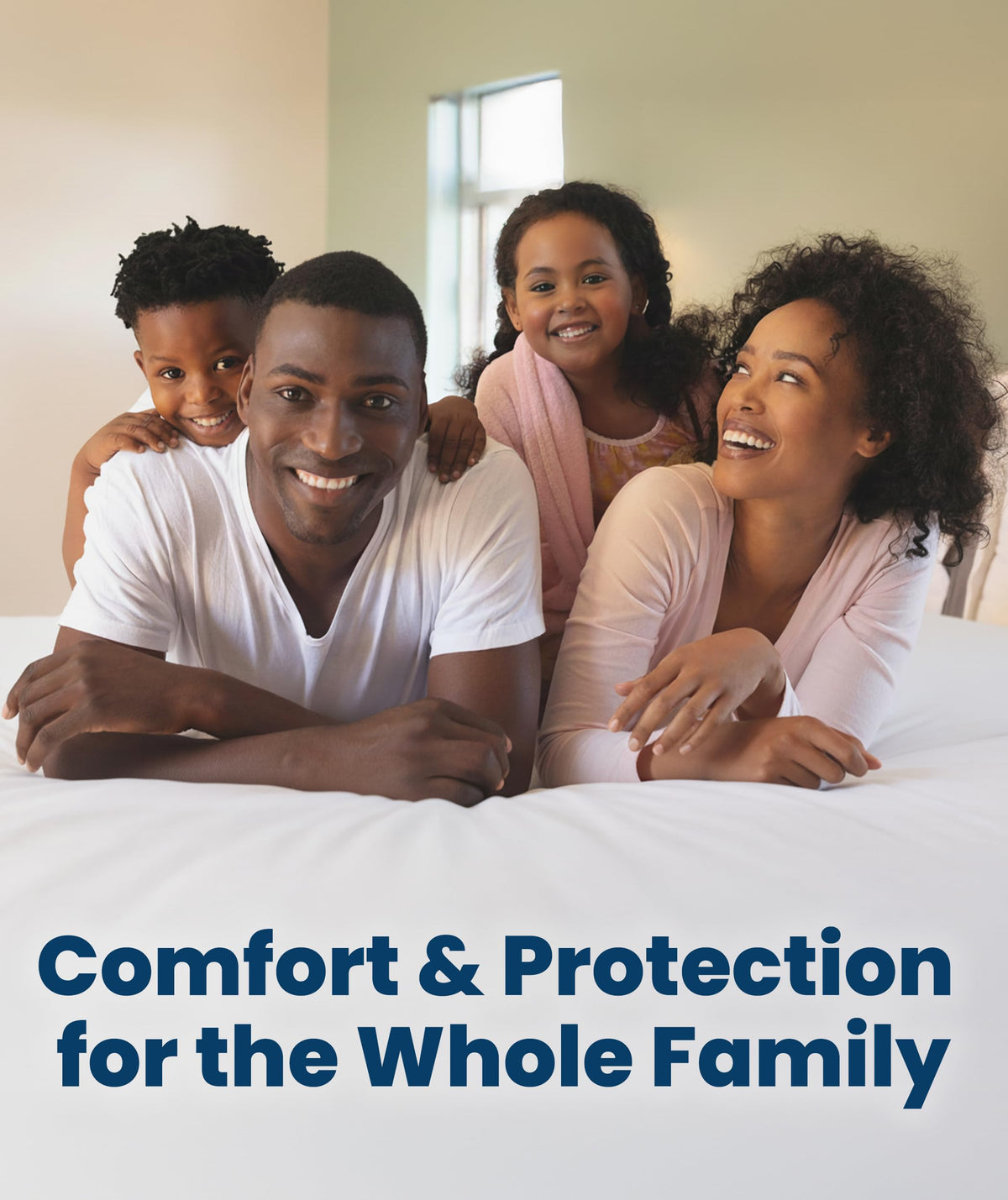 Everlasting Comfort dual-layer protection with protective membrane blocks liquids at the surface