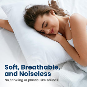 Everlasting Comfort secure zipper enclosure on a pillow protector for complete coverage