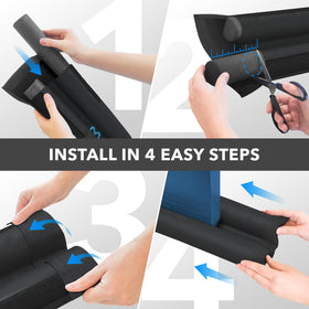 Everlasting Comfort soundproof gap filler fits gaps with durable polyester construction.