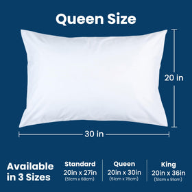 Everlasting Comfort two-pack pillow protectors ideal for queen pillows