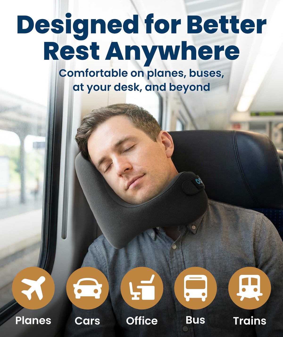 Everlasting Comfort neck pillow machine-washable cover keeps it fresh