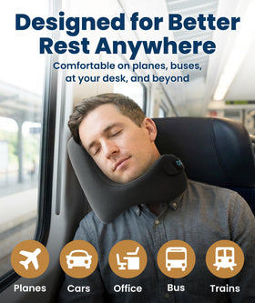 Everlasting Comfort neck pillow machine-washable cover keeps it fresh