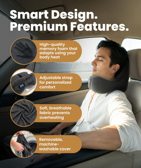 Everlasting Comfort neck pillow soft cover provides breathable comfort